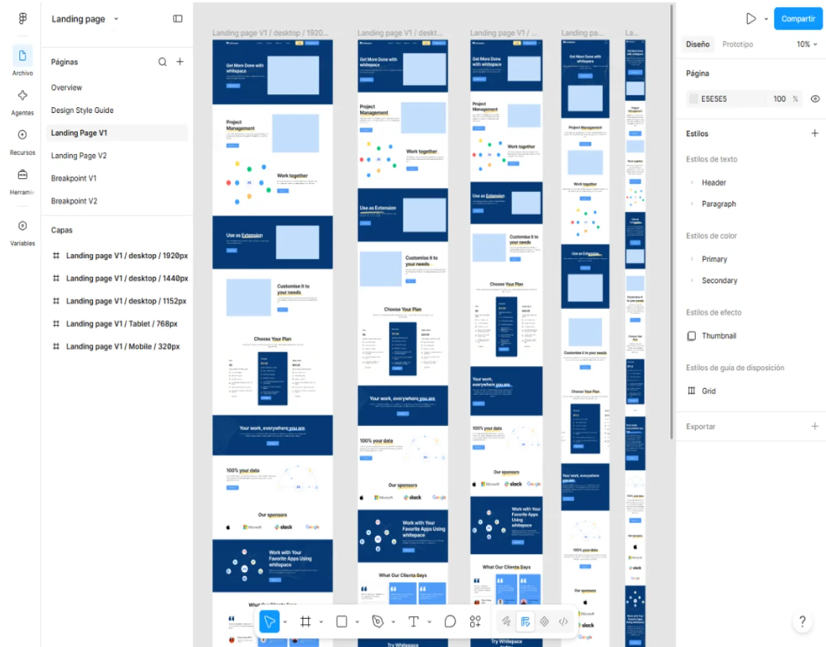 figma marketing vales client project